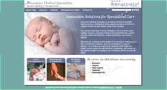 Desktop Screenshot of innovativemedicalspecialties.com